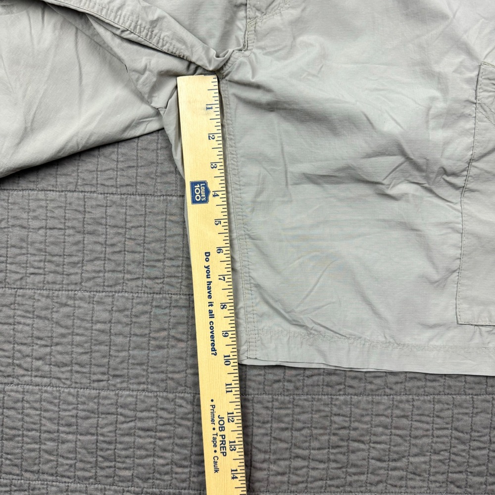 Columbia Cargo Shorts Men 34 Light Gray 10" Nylon Outdoors Hiking Fishing Casual - Picture 7 of 10